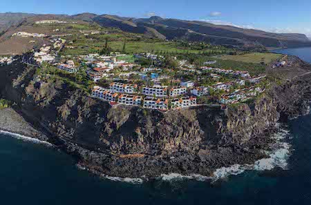 Panoramic view of Jardin Tecina on La Gomera