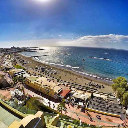 Jardines de Nivaria: view to the beach