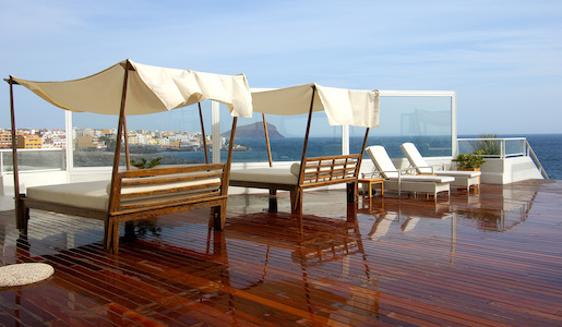 Balinese beds at Hotel Tenerife Golf & Sea View